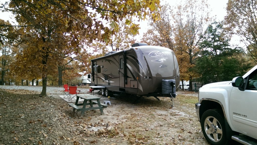 Scenic Ozark Mountain view from Ozark View RV Park near Branson MO