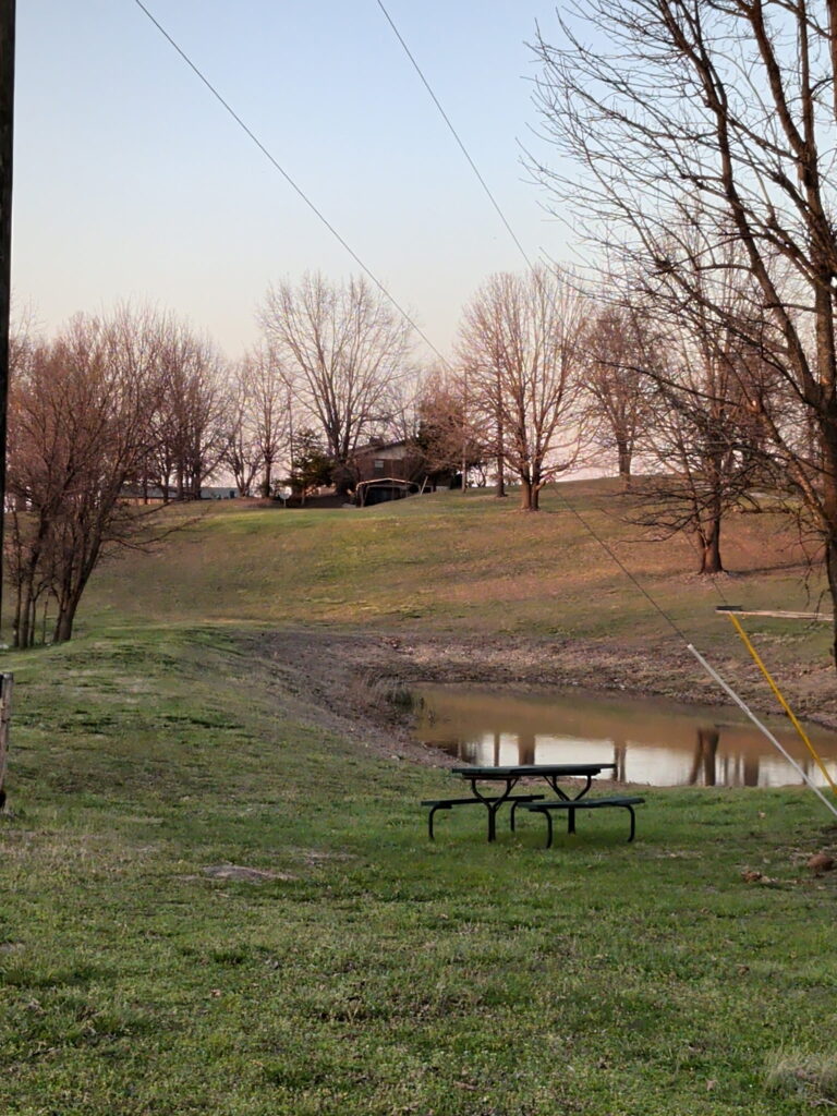 Evening at Ozark View RV Park near Branson Missouri